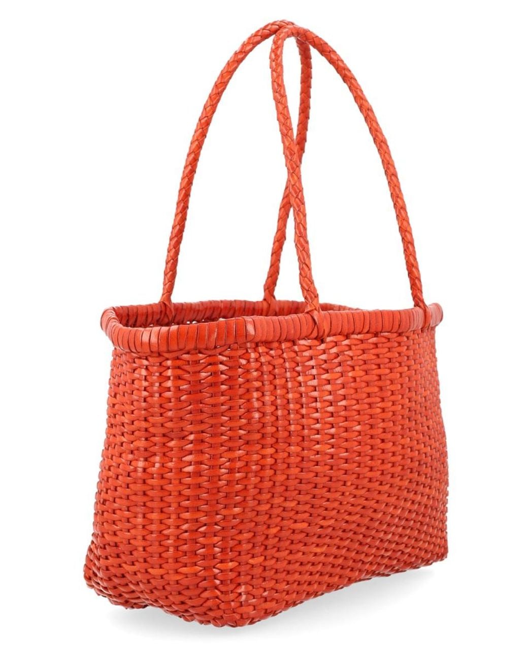 Dragon Diffusion Red Shoulder Bag B Weave Leather