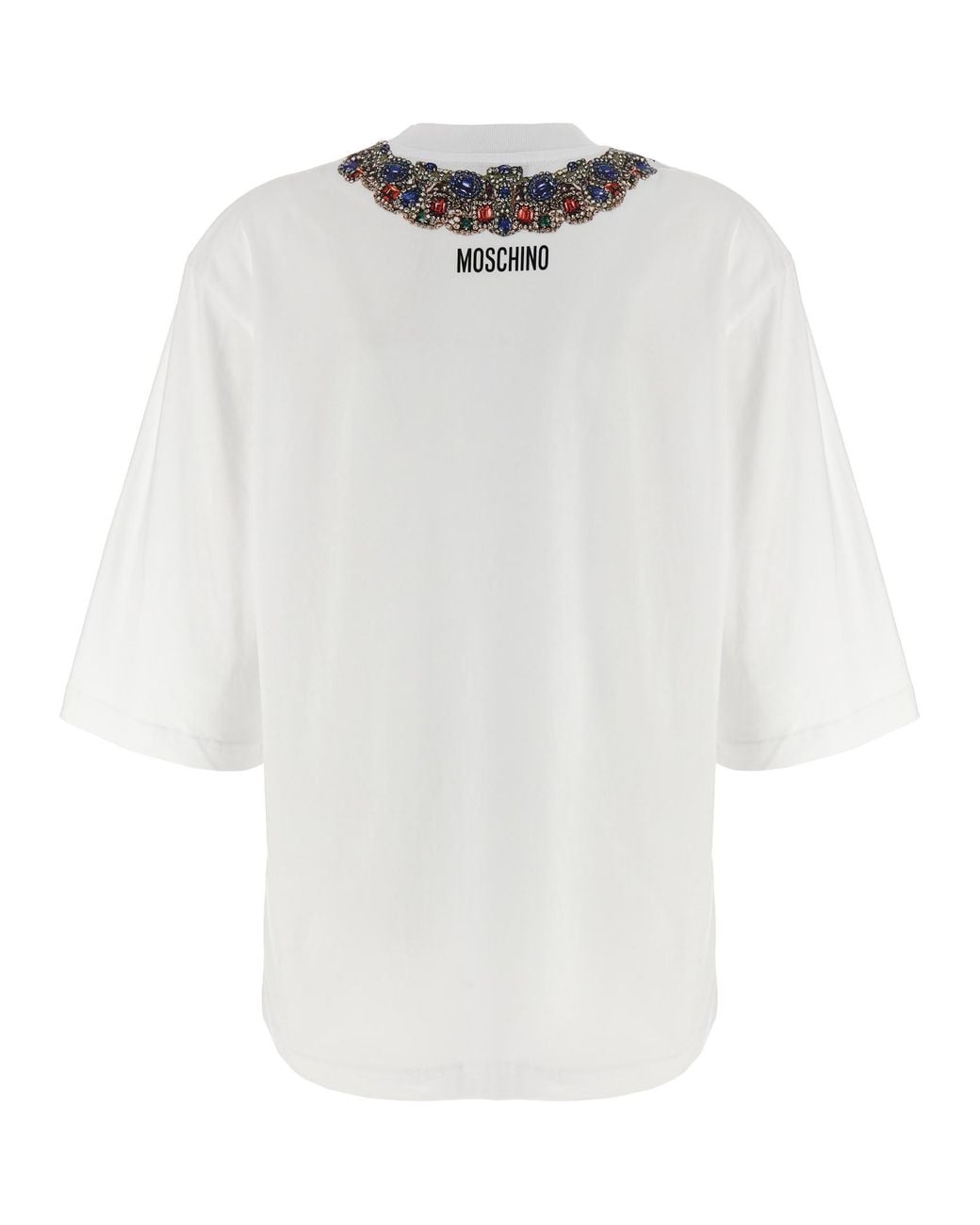 Moschino White Jewel Print T-Shirt