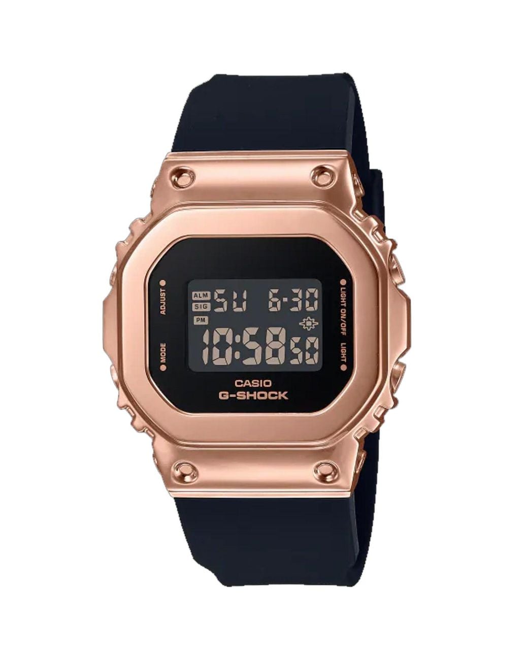 G-Shock Black Casio Digital Watch — Rose