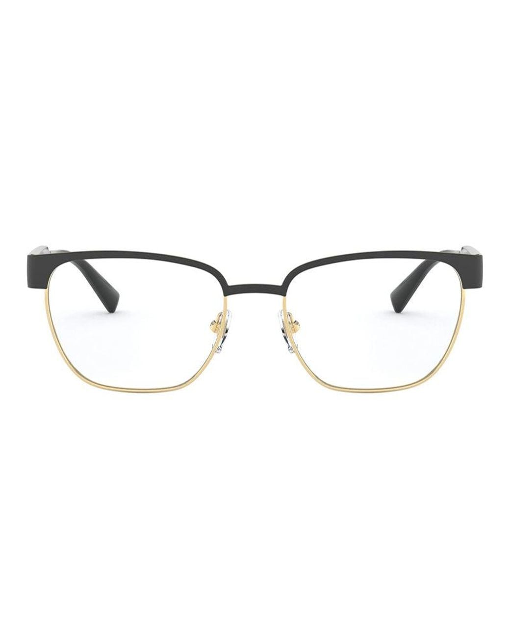 Versace Metallic Eyeglasses Browline Full Rim, Frame And Clear Demo Lenses Lens Ve12641436 Sunglasses for men