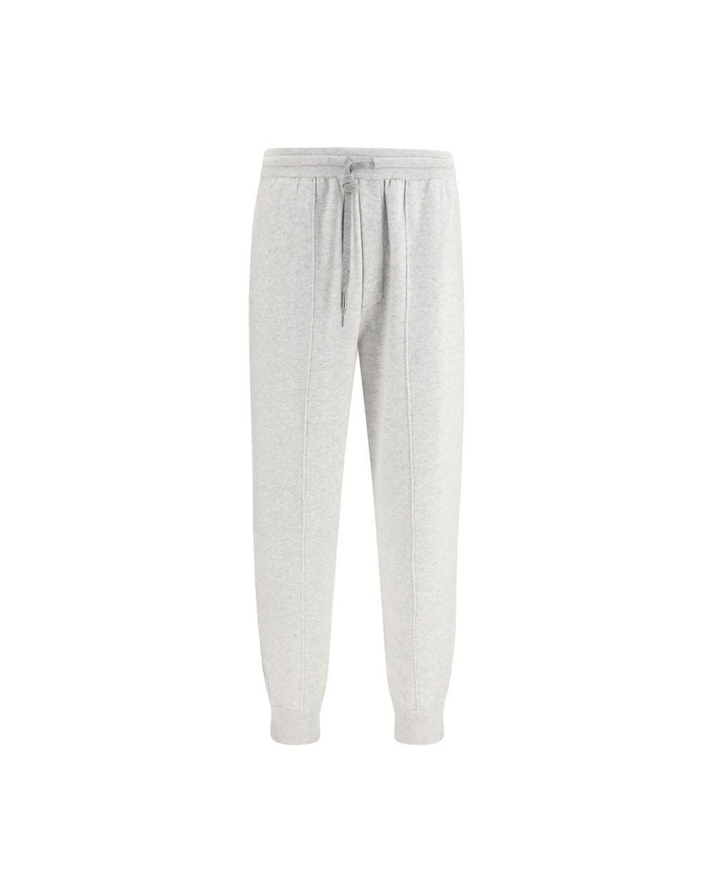 Brunello Cucinelli Gray Cashmere Casual Pants for men