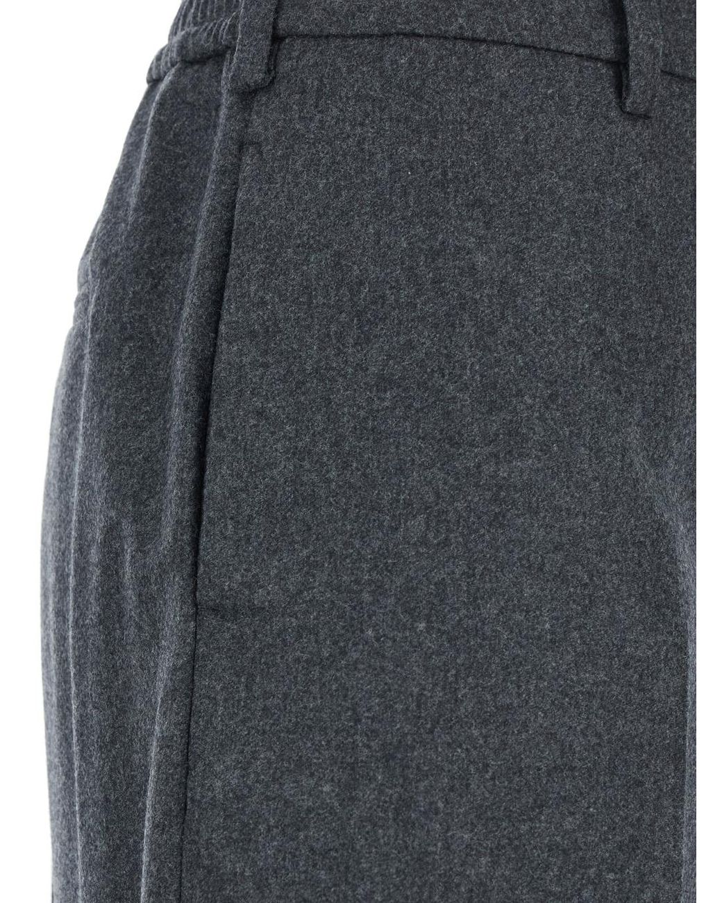 PT Torino Blue Trousers, Wool And Cashmere