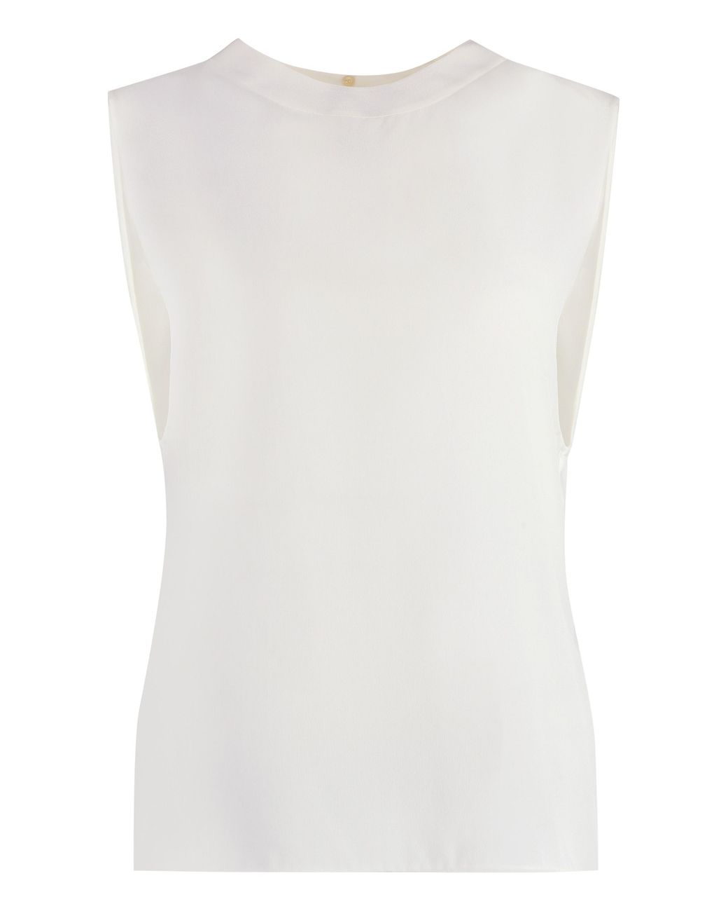 Saint Laurent White Silk Top Vests & Tank Tops