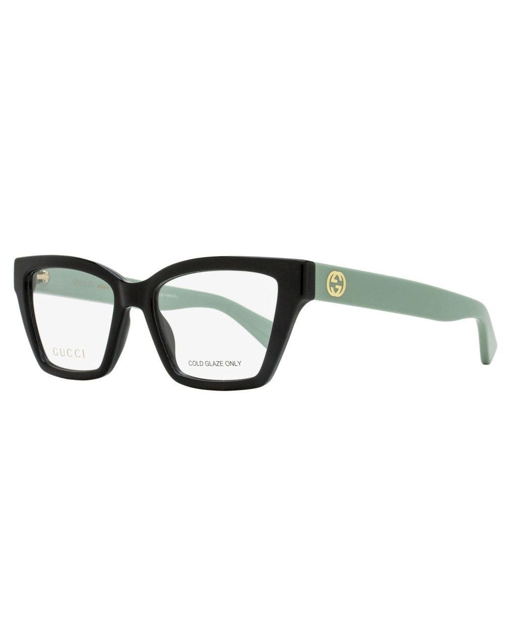 Gucci Black Squared Cat-Eye Eyeglasses Gg1715O 004- 53Mm Plastic(Injected)