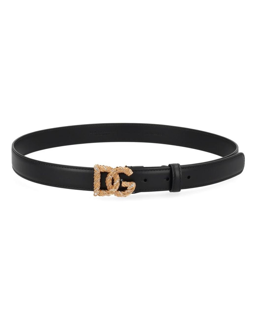 Dolce & Gabbana Black Dolce & Gabbana Leather Belt