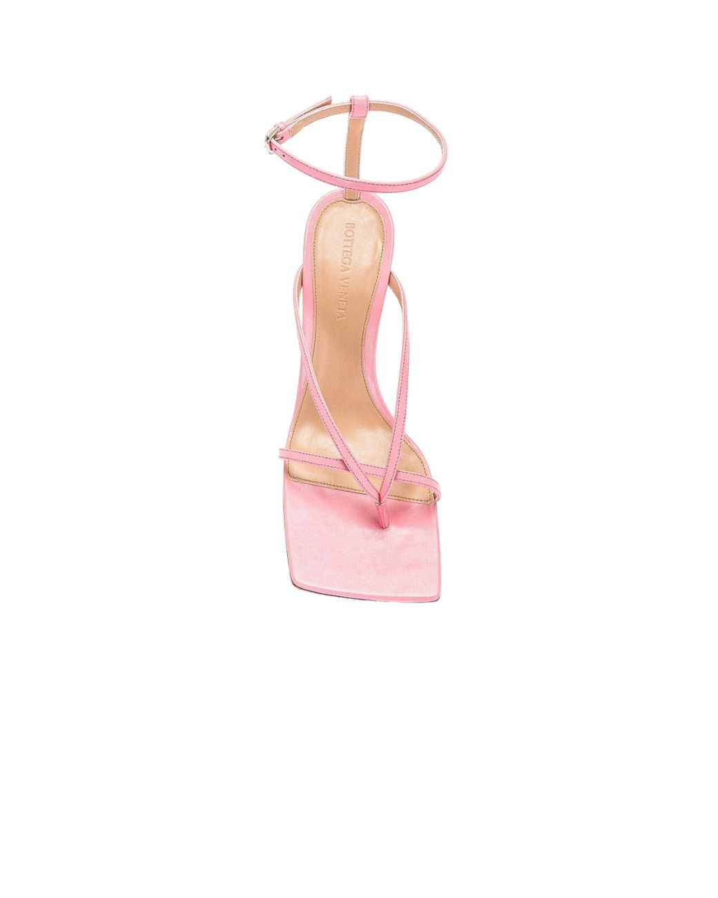 Bottega Veneta Pink Stretch 90Mm Leather Sandals
