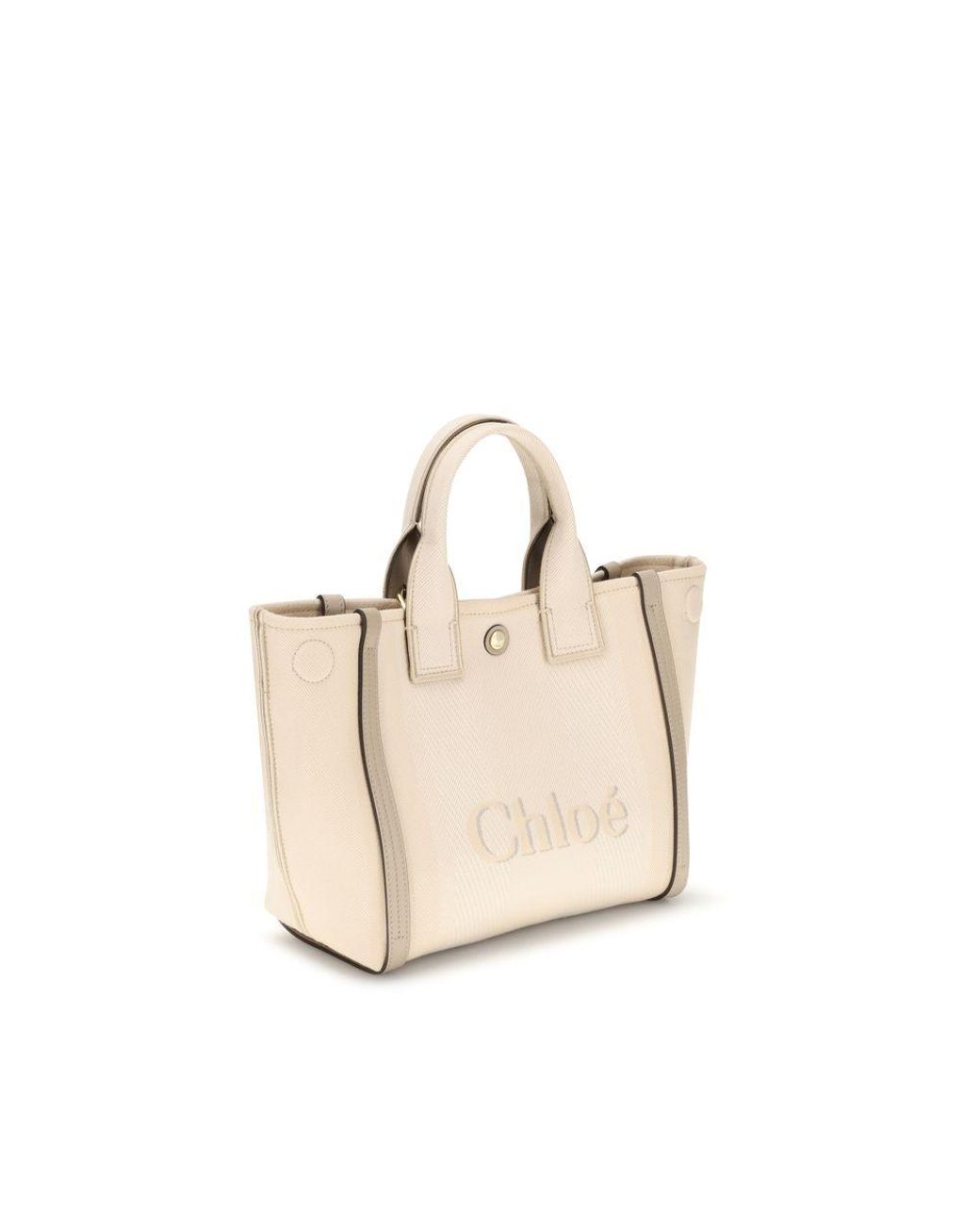 Chloé Natural Beige Cotton Handbag