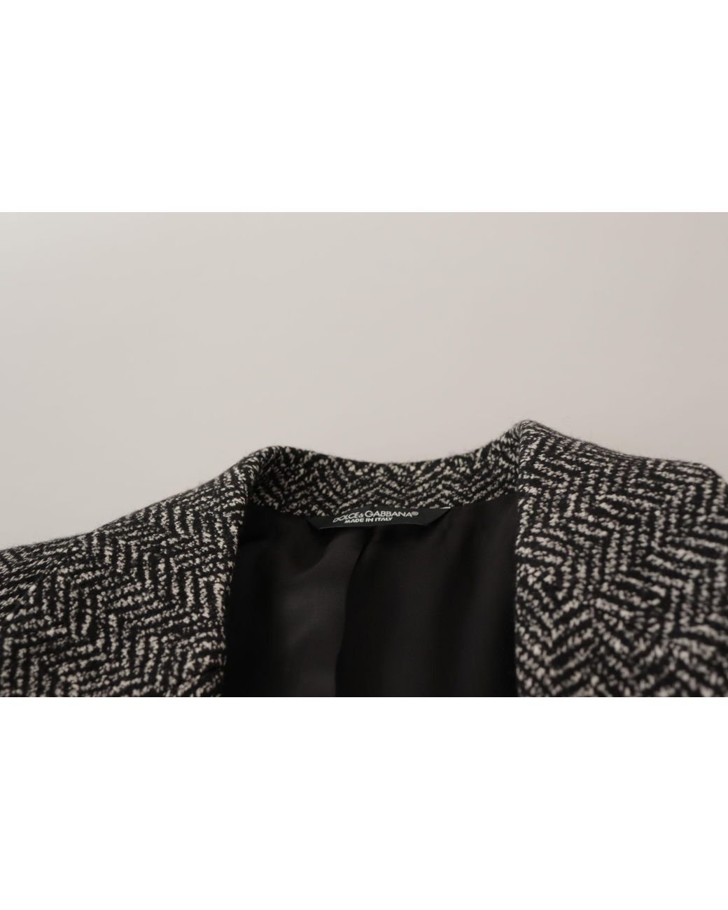 Dolce & Gabbana Black Cotton Single Breasted Fantasy Blazer Clothing for men