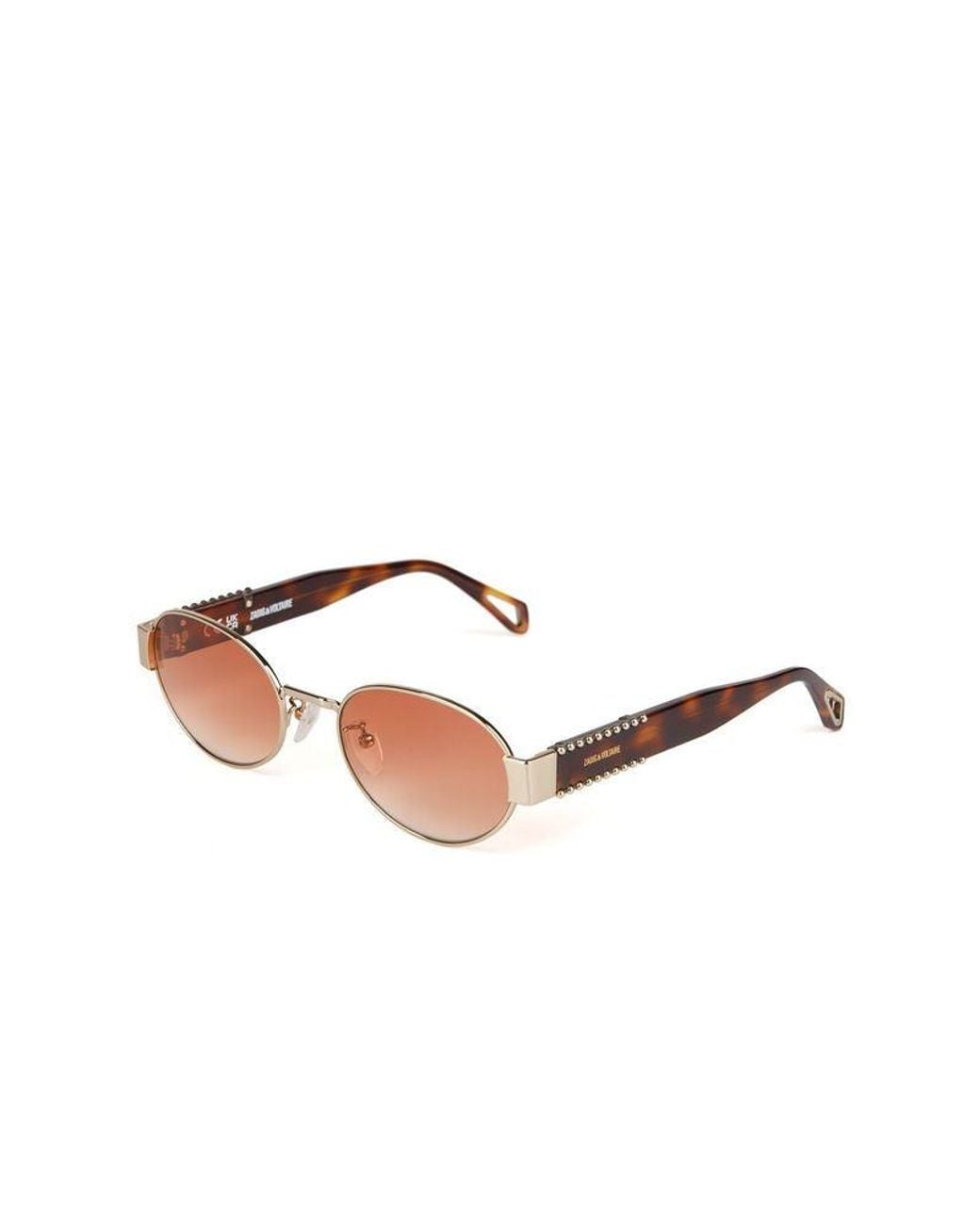 Zadig & Voltaire Brown Sunglasses Stainless Steel Eyewear