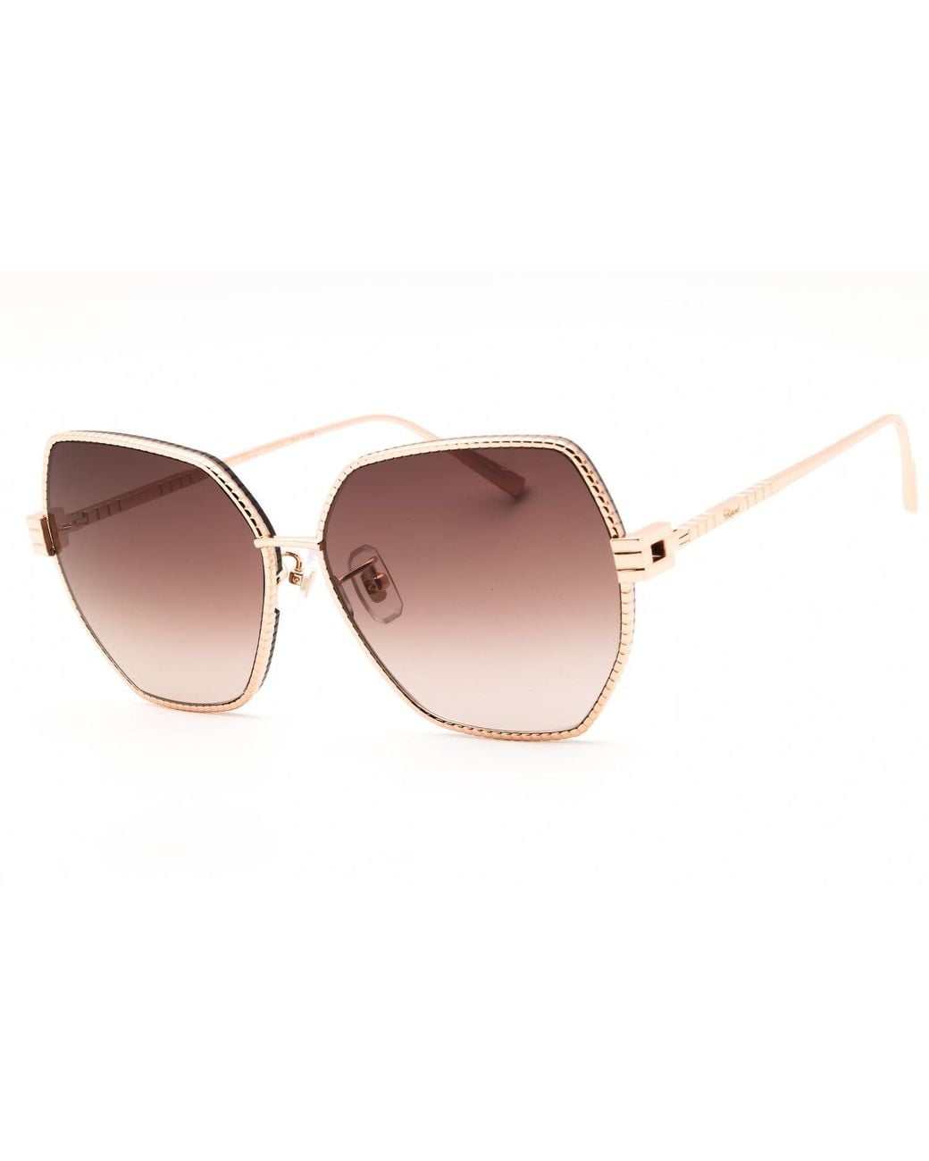 Chopard Black Chopard Schl28M Oversized Metal Sunglasses