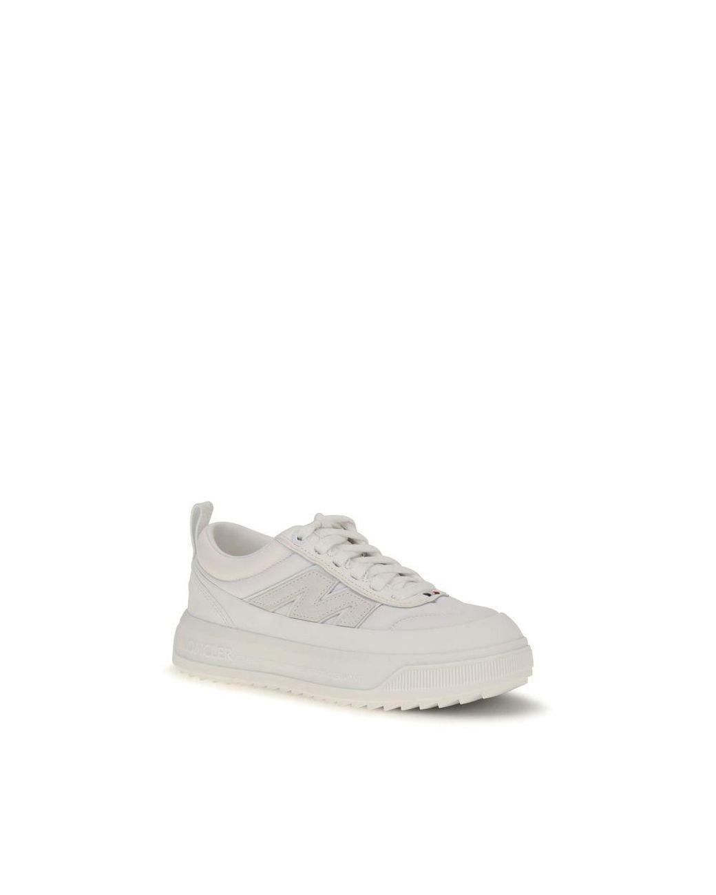 Moncler White Polyamide Athletic Sneakers