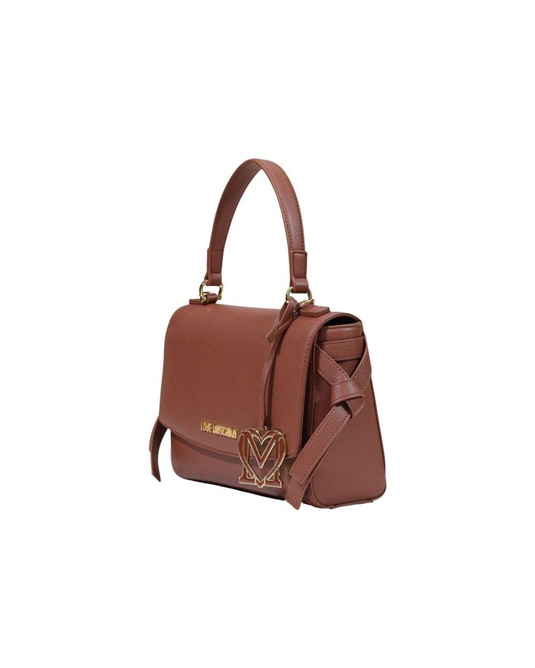 Love Moschino Brown Polyethylene Handbag Bag