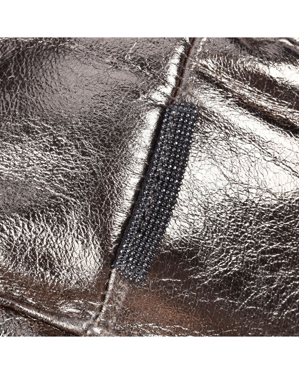 Brunello Cucinelli Brown Bamboo Bronze Foil Bucket Hat