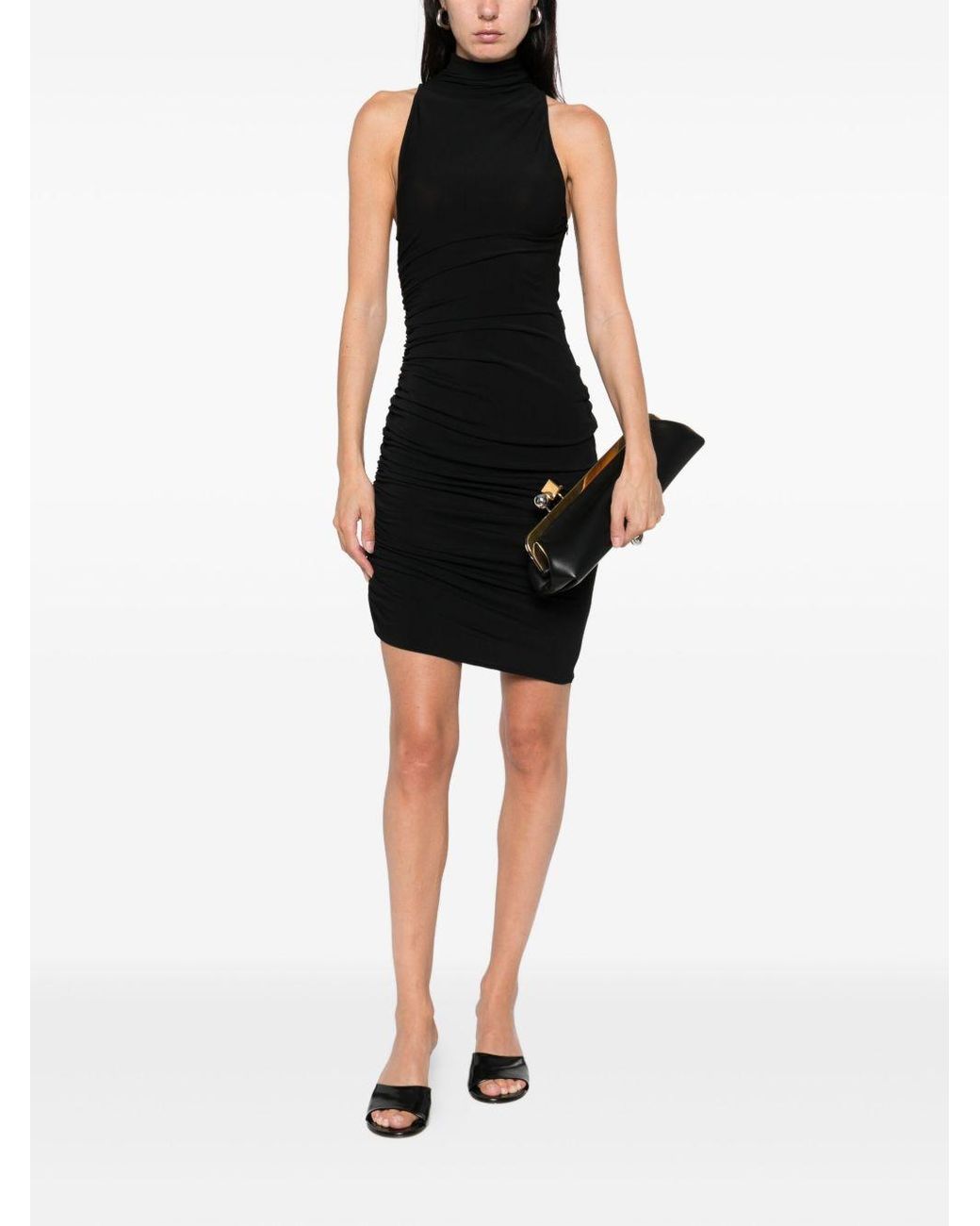 Jacquemus Black La Robe Piazza Short Dress