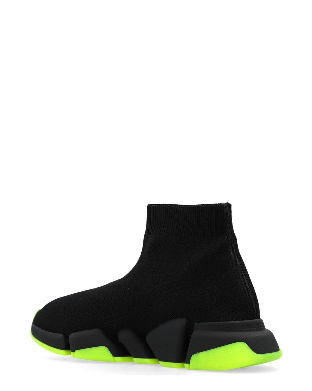 Balenciaga speed trainer clearance black and green