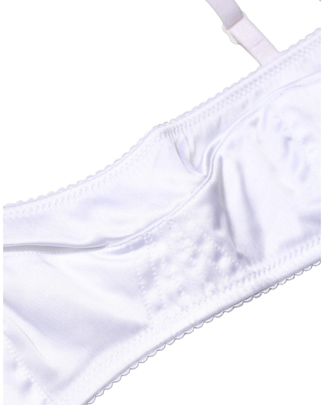 Dolce & Gabbana White Dolce & Gabbana Semi-Pad Underwire Balconette Bra