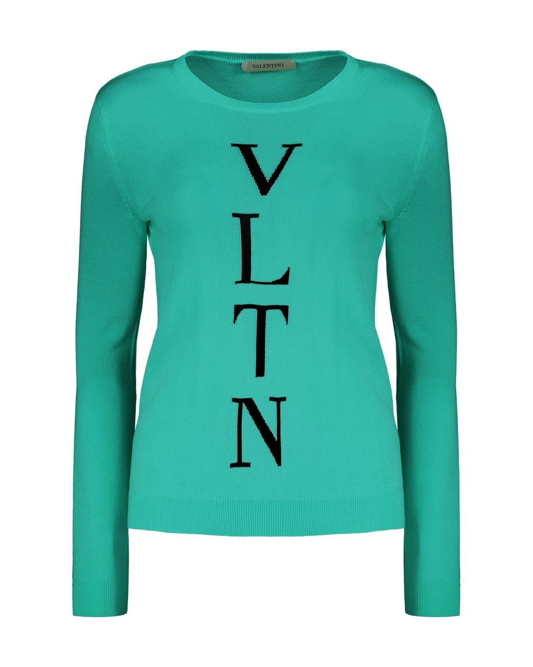 Valentino Green Cotton Blend Sweater