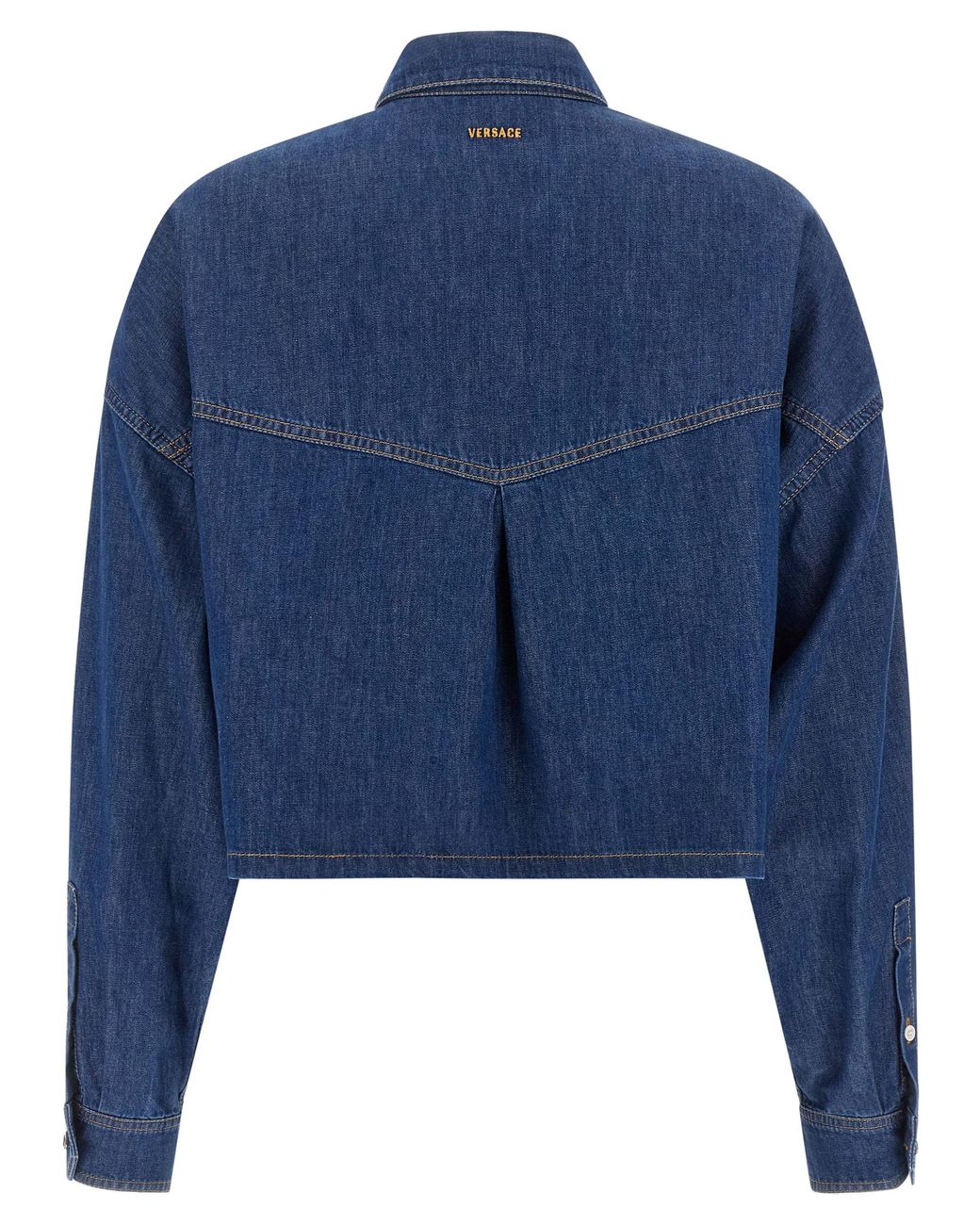 Versace Blue Versace Cotton Denim Jacket