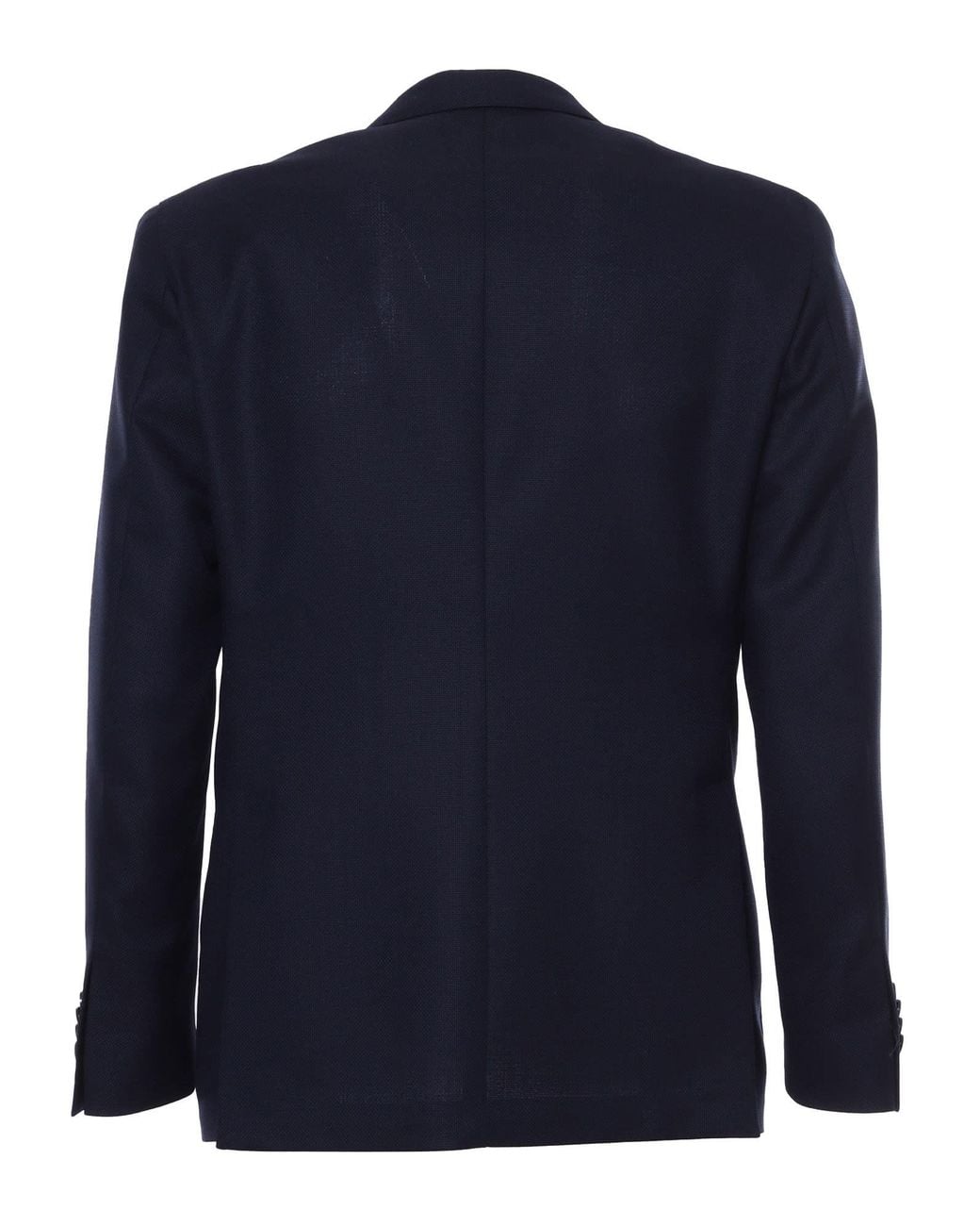 Luigi Bianchi Blue Single-Breasted Blazer Virgin Wool Jacket for men