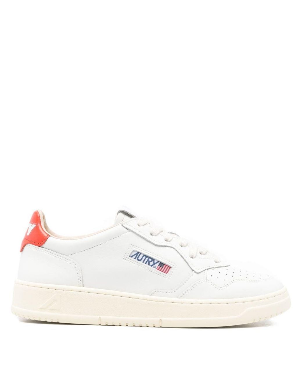 Autry White Medalist Low Sneakers for men