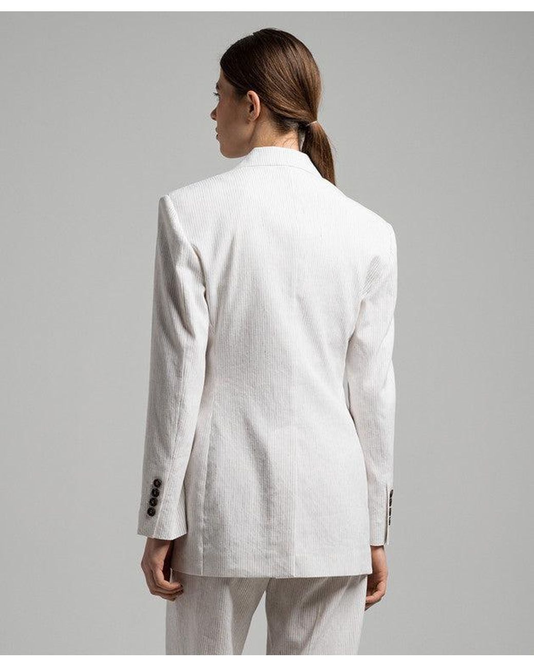 Brunello Cucinelli White Off Tailored Blazer