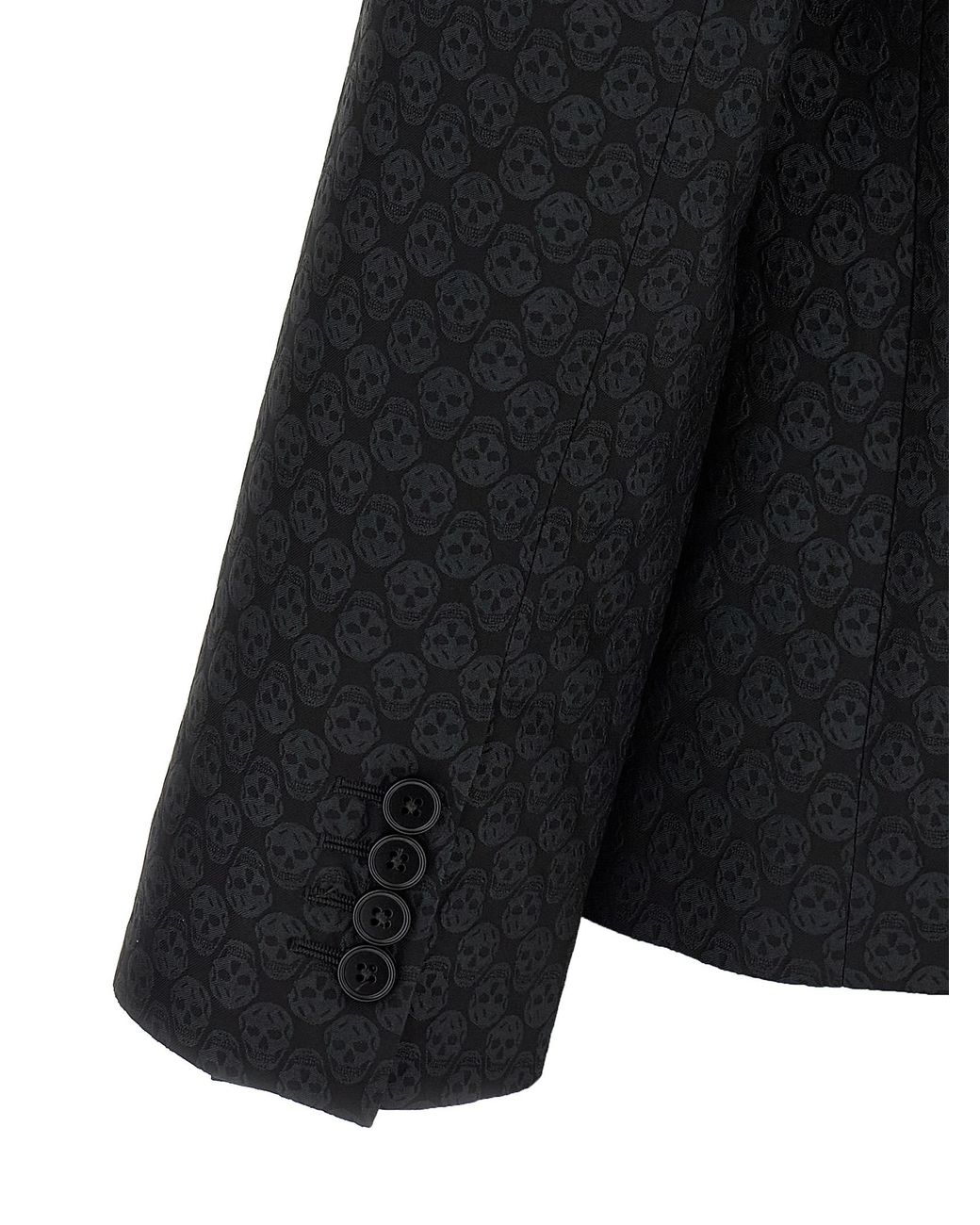 McQueen Black 'Skull' Blazer for men