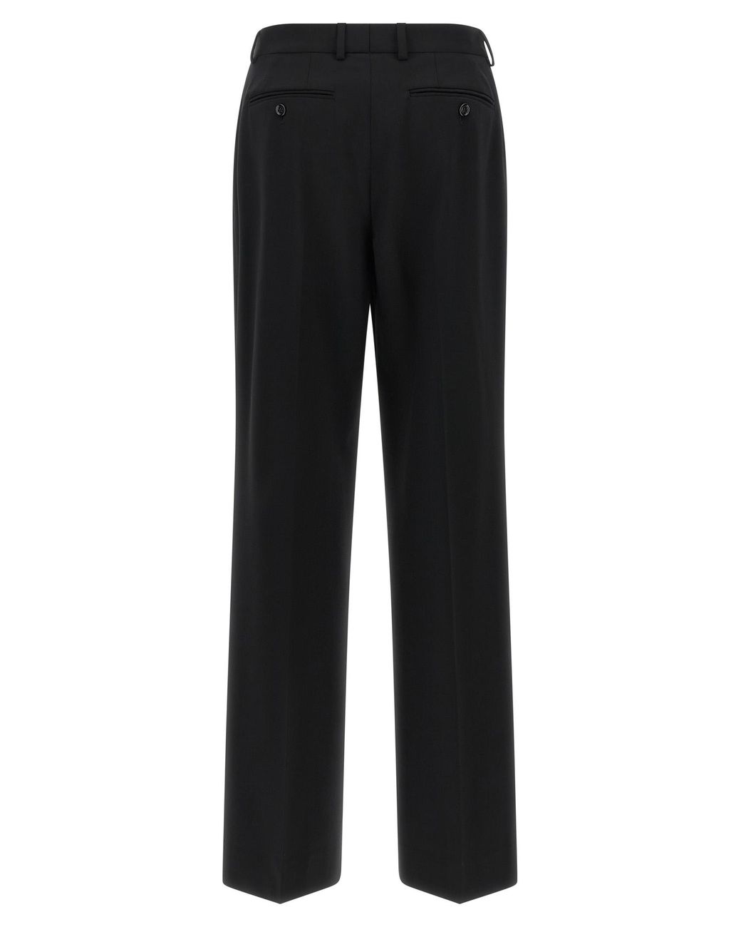 Dolce & Gabbana Black Virgin Wool Casual Pants