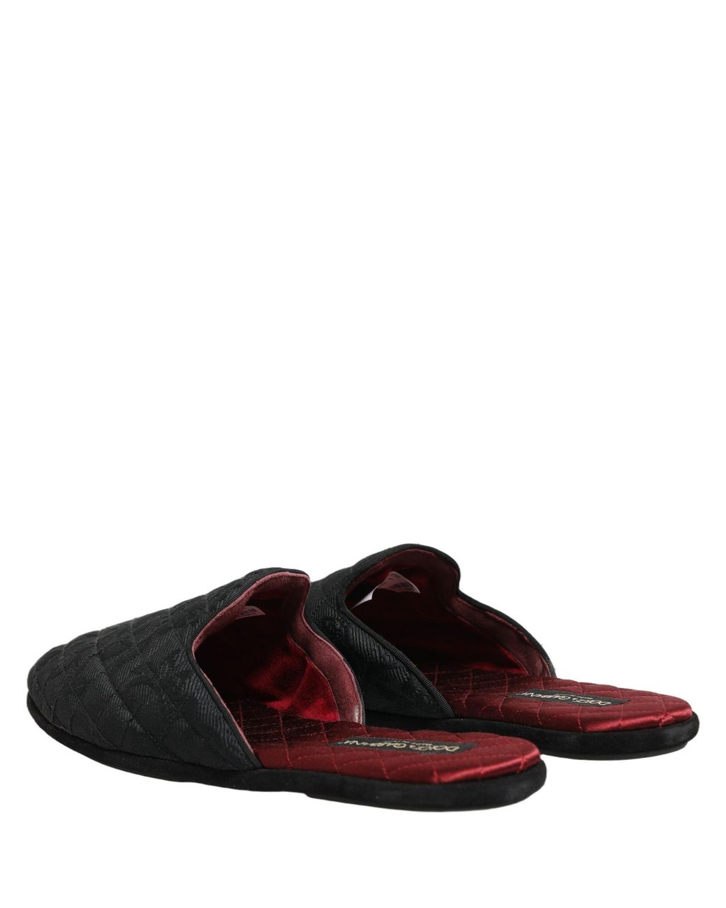 Dolce & Gabbana Blue Floral Brocade Slides Slippers Shoes Capra (Suede) for men