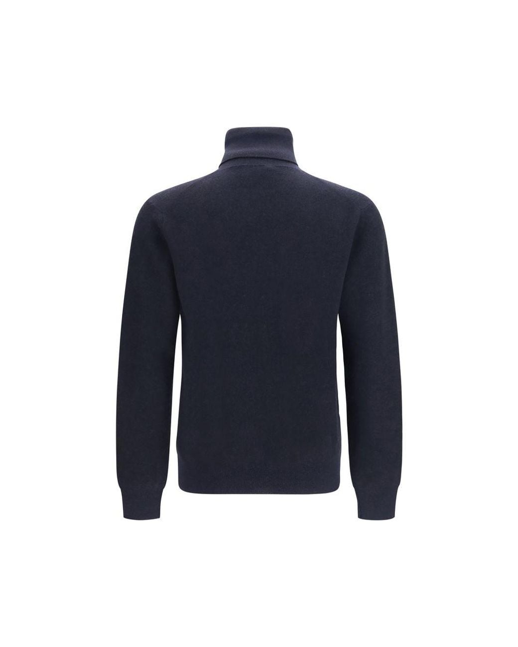 Brioni Blue Cashmere Turtleneck for men