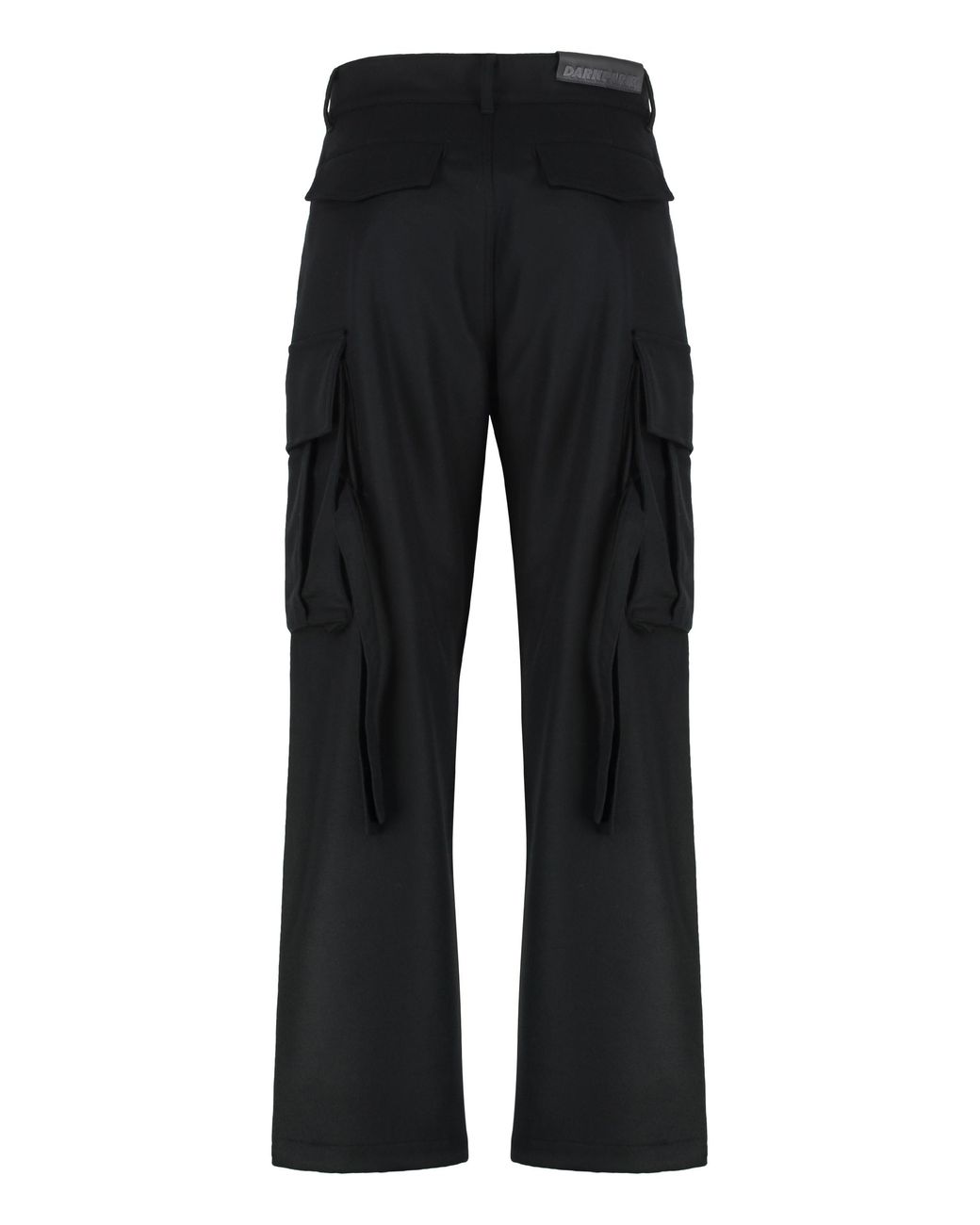 DARKPARK Black Wool Cargo Pants Virgin Trousers for men