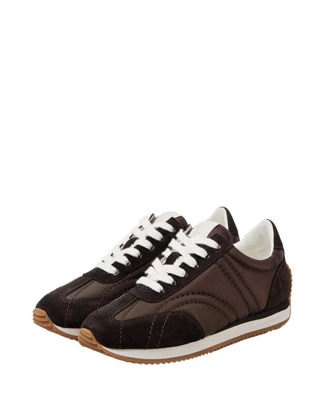 Totême Brown Sport Sneakers Espresso
