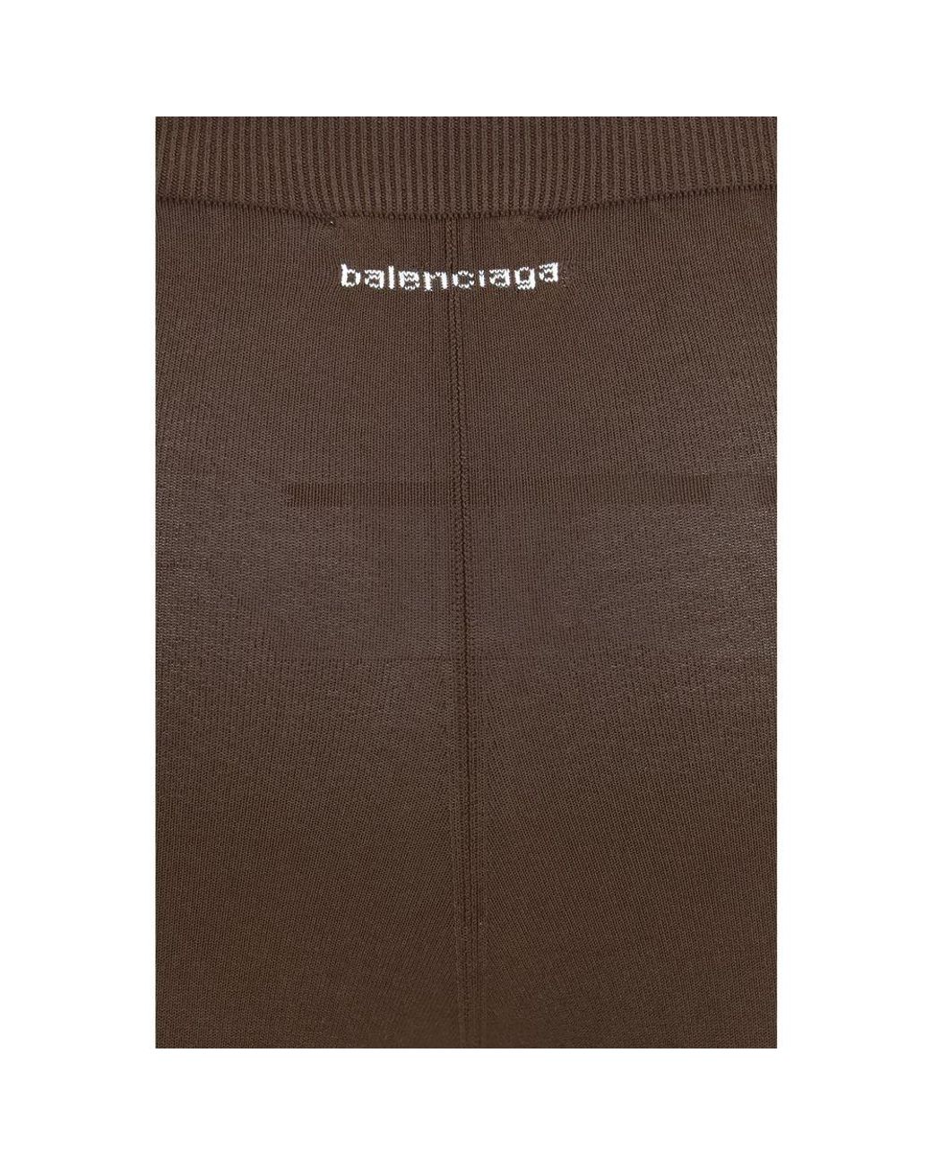Balenciaga Gray Brown Viscose Leggings