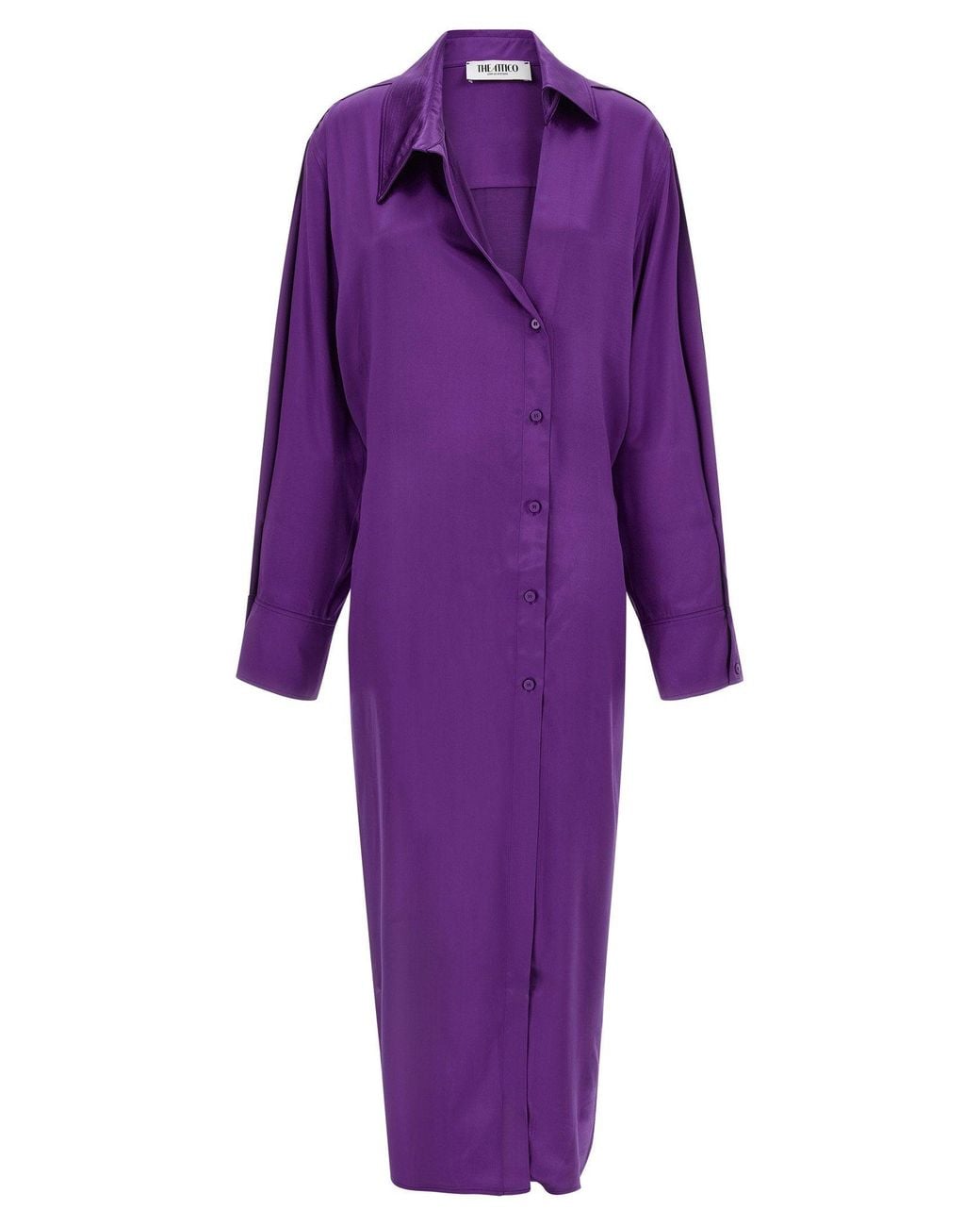The Attico Purple Chemisier Dress