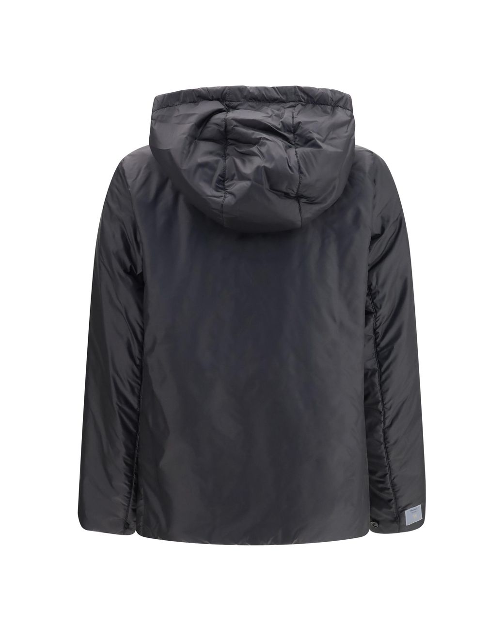 Max Mara Black Hooded Padded Jacket Outer: Polyester