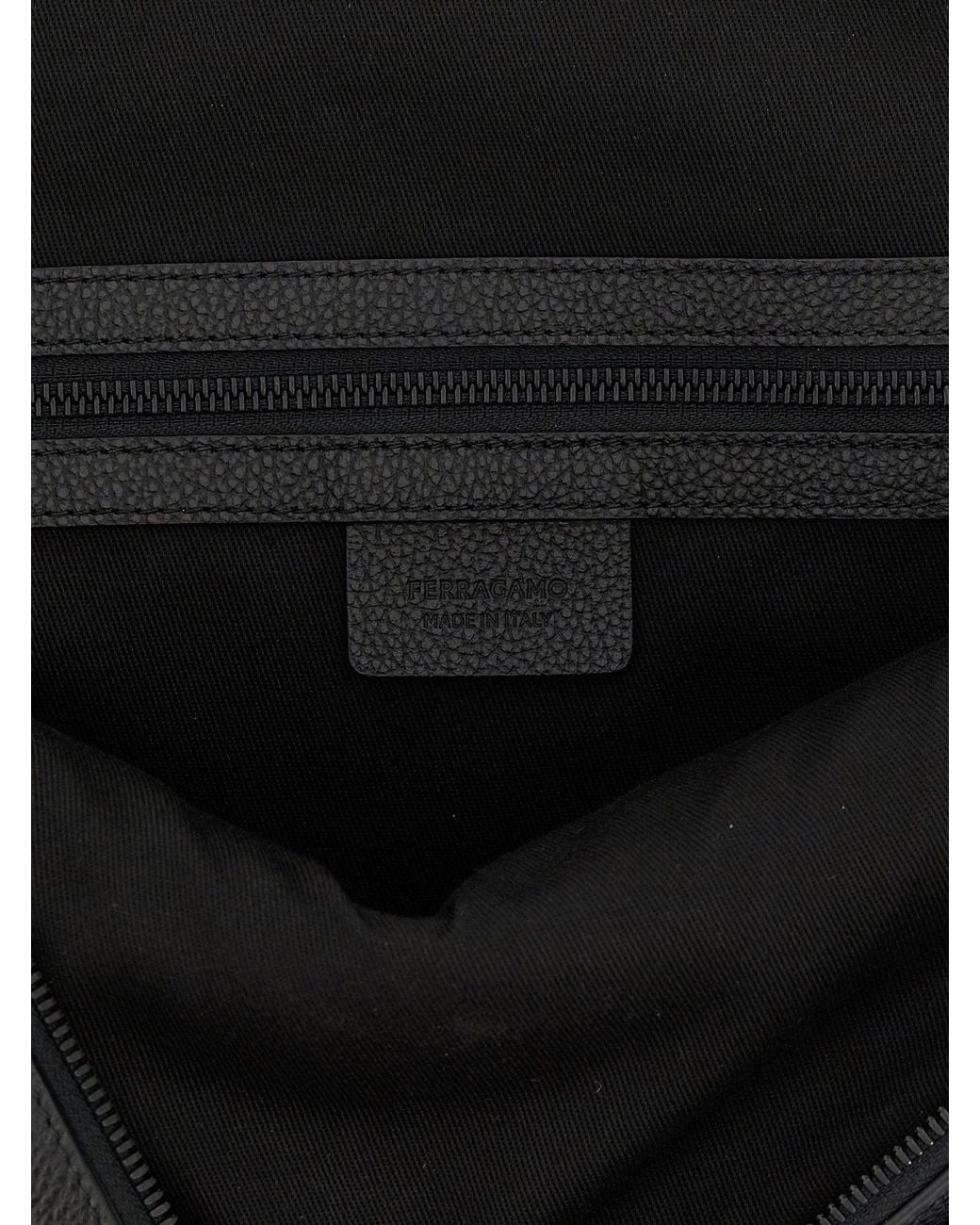 Ferragamo Black Backpack for men