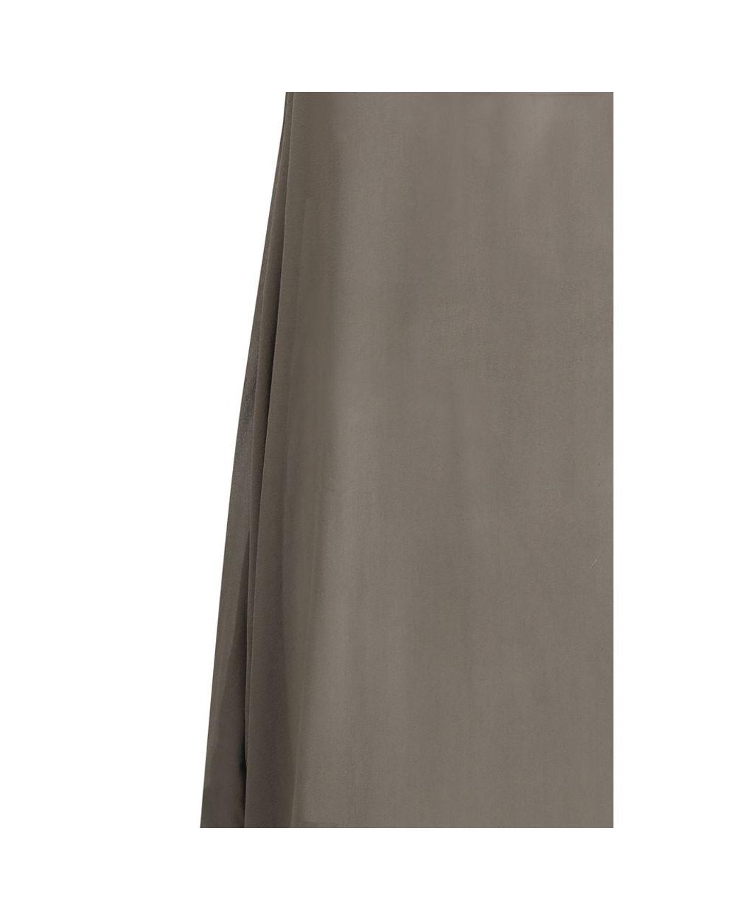 Rick Owens Gray Silk Casual Dress