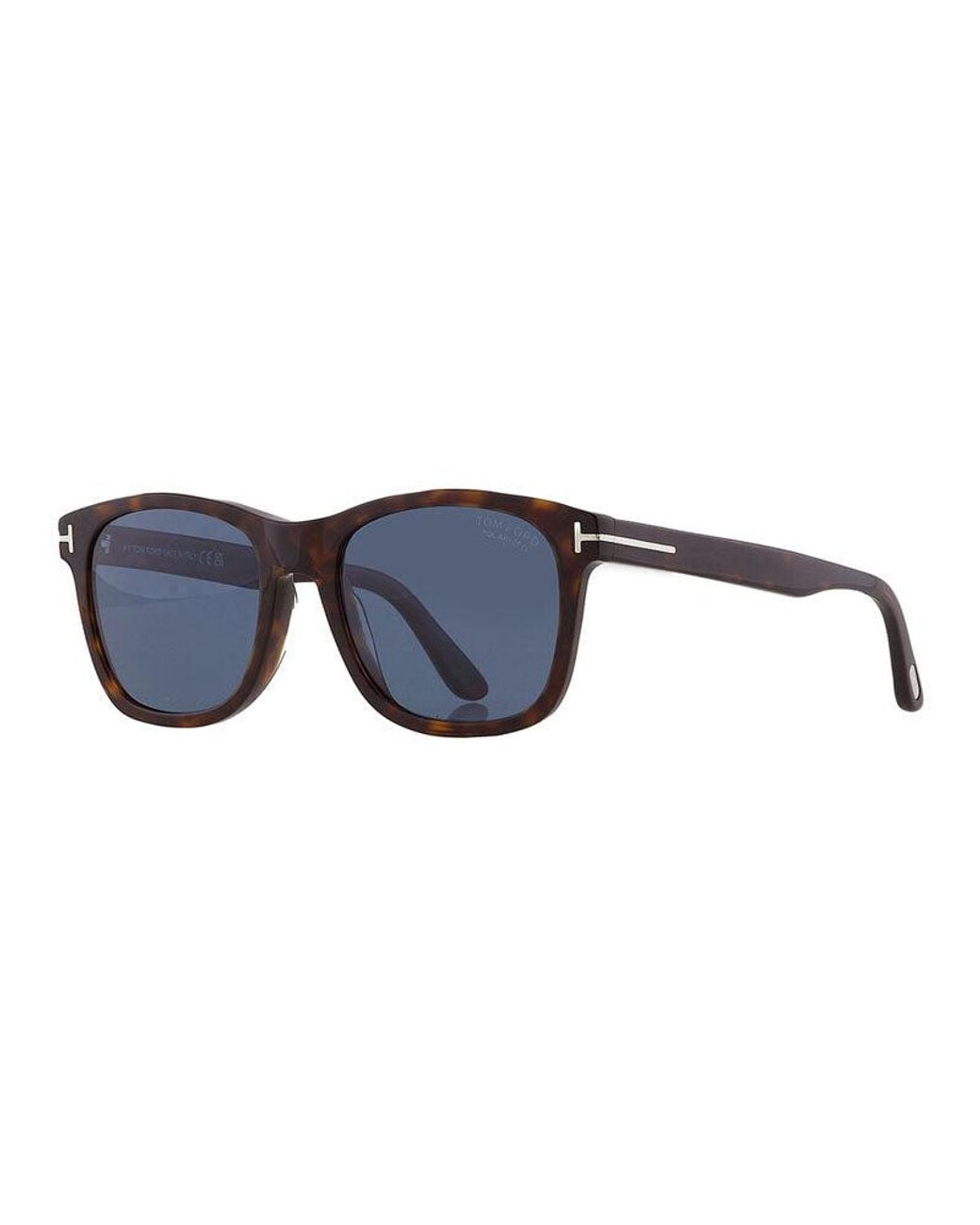 Tom Ford Green Ft0595 52D Dark Havana-Smoke Polaraized Sunglasses