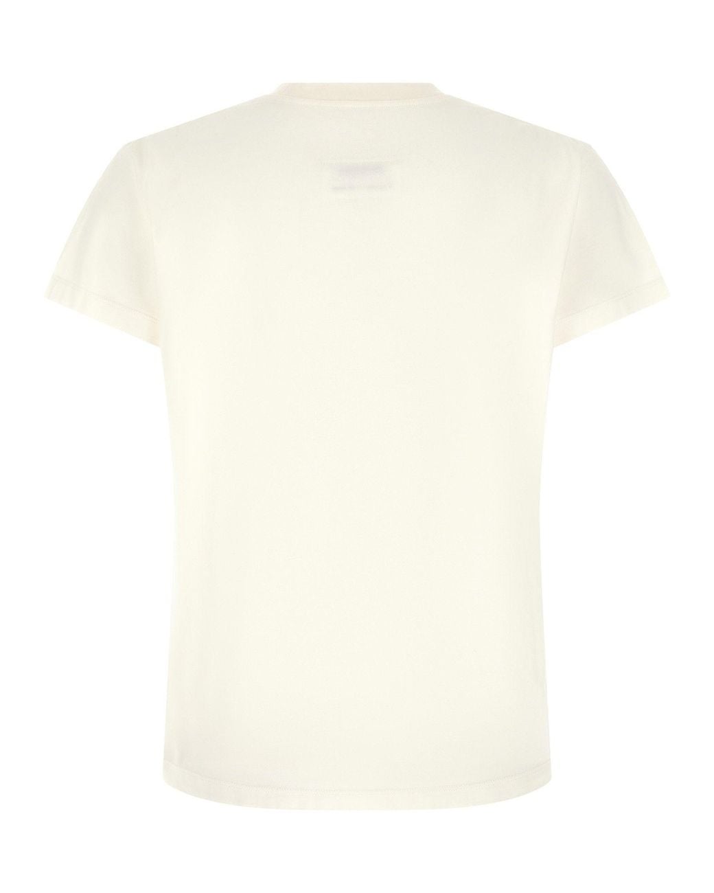 MM6 by Maison Margiela White Logo-Patch Cotton T-Shirt
