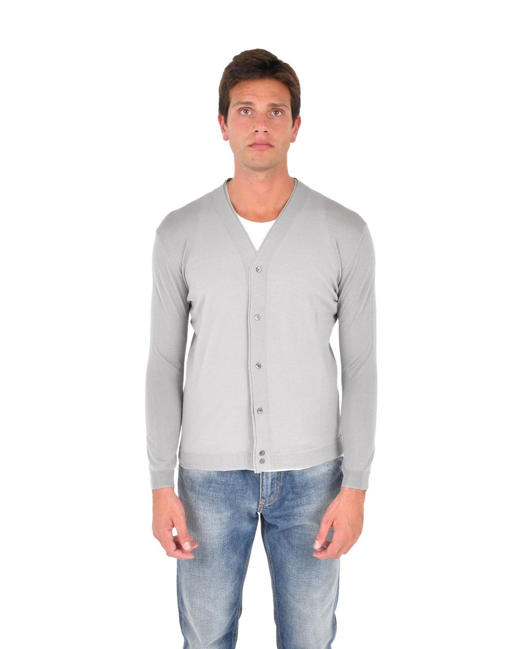 Low Brand Blue Cardigan for men