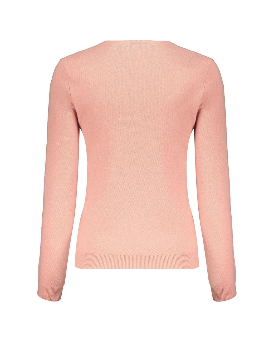 Valentino Pink Wool Crewneck Sweater Clothing