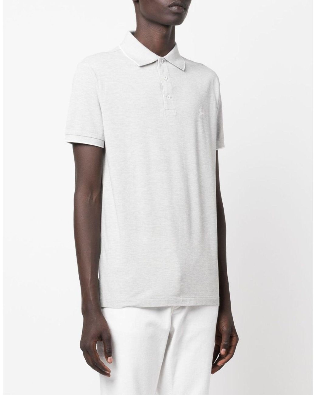 Polo Ralph Lauren White Classic Logo Polo Shirt for men