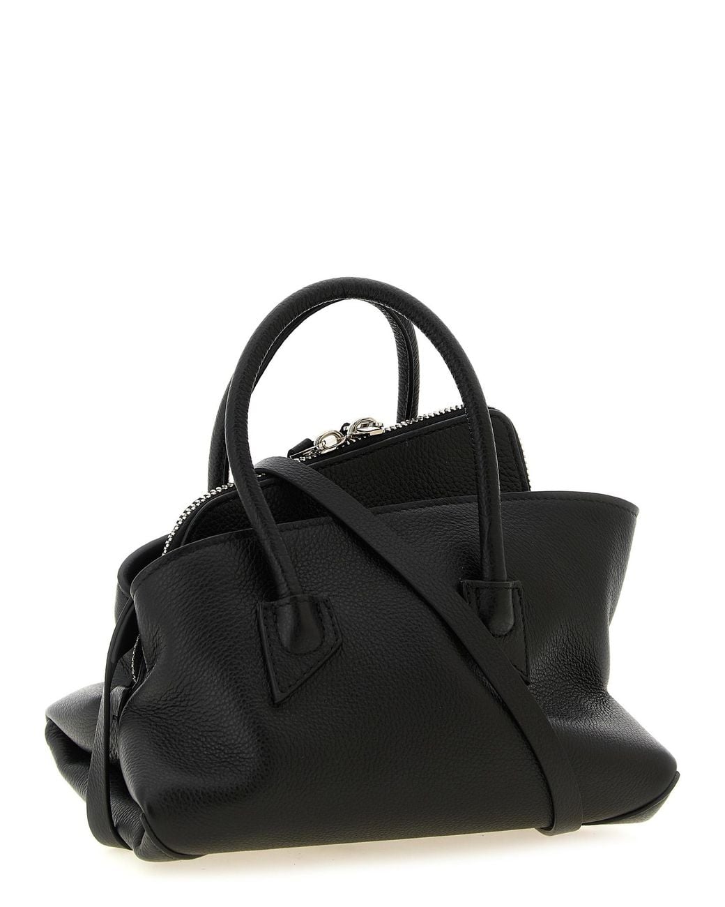 The Attico Black Bovine Leather Handbag Bag