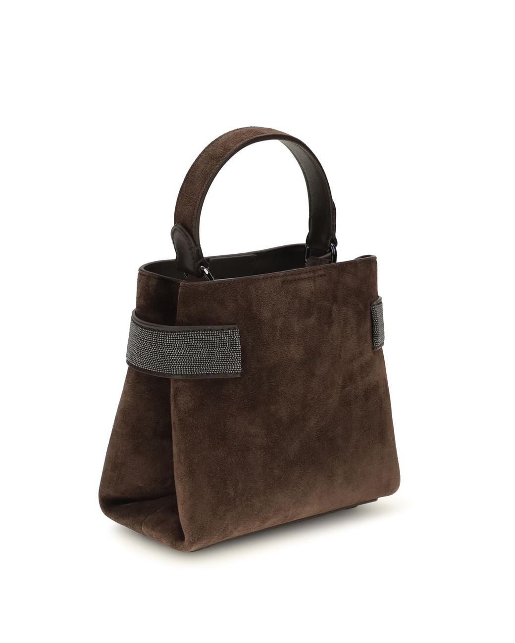Brunello Cucinelli Brown Leather Handbag Calf Bag