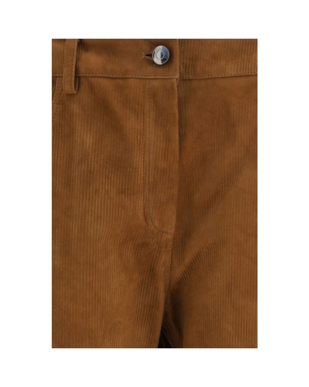 Magda Butrym Brown Lambskin Pants