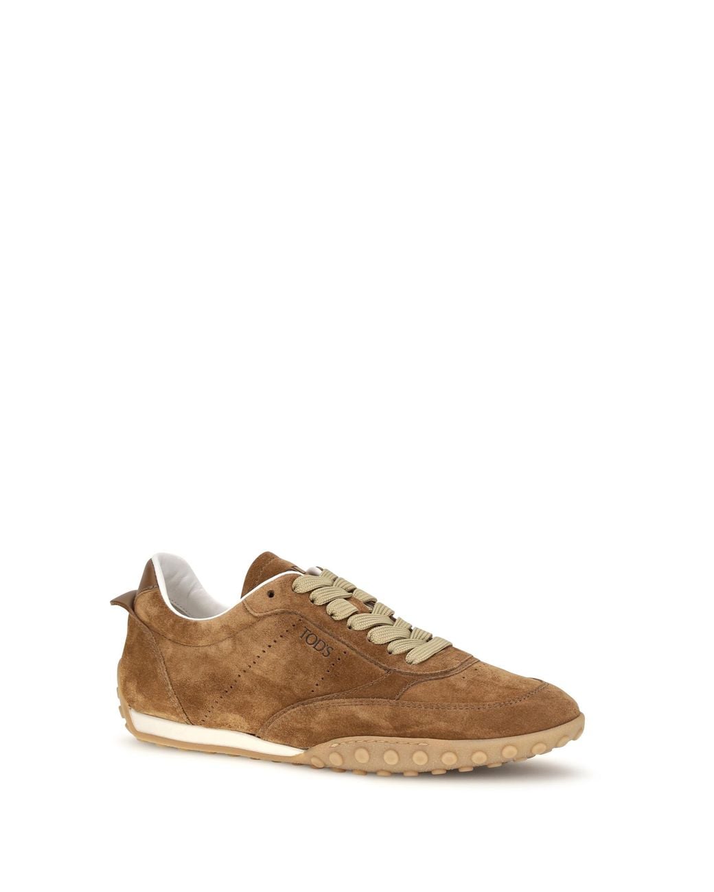 Tod's Metallic Sneakers Suede Upper: Trainers
