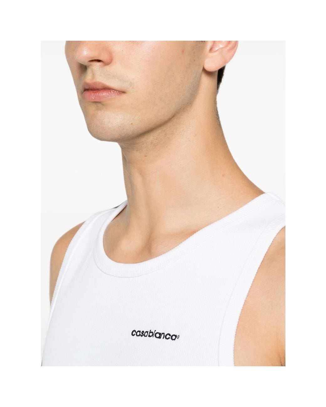 Casablanca White T-Shirts & Vests for men
