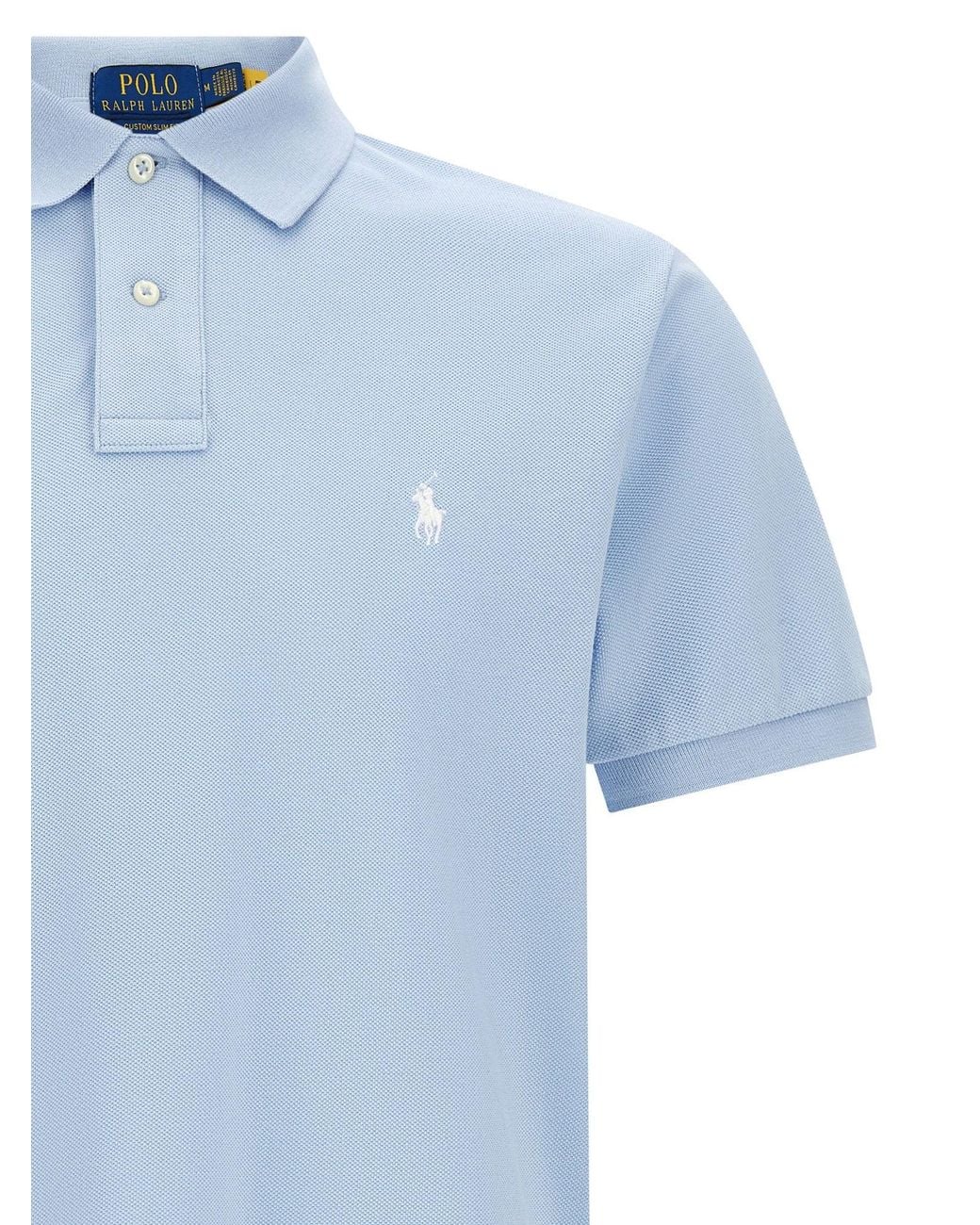 Polo Ralph Lauren Blue Piqué Cotton Polo for men