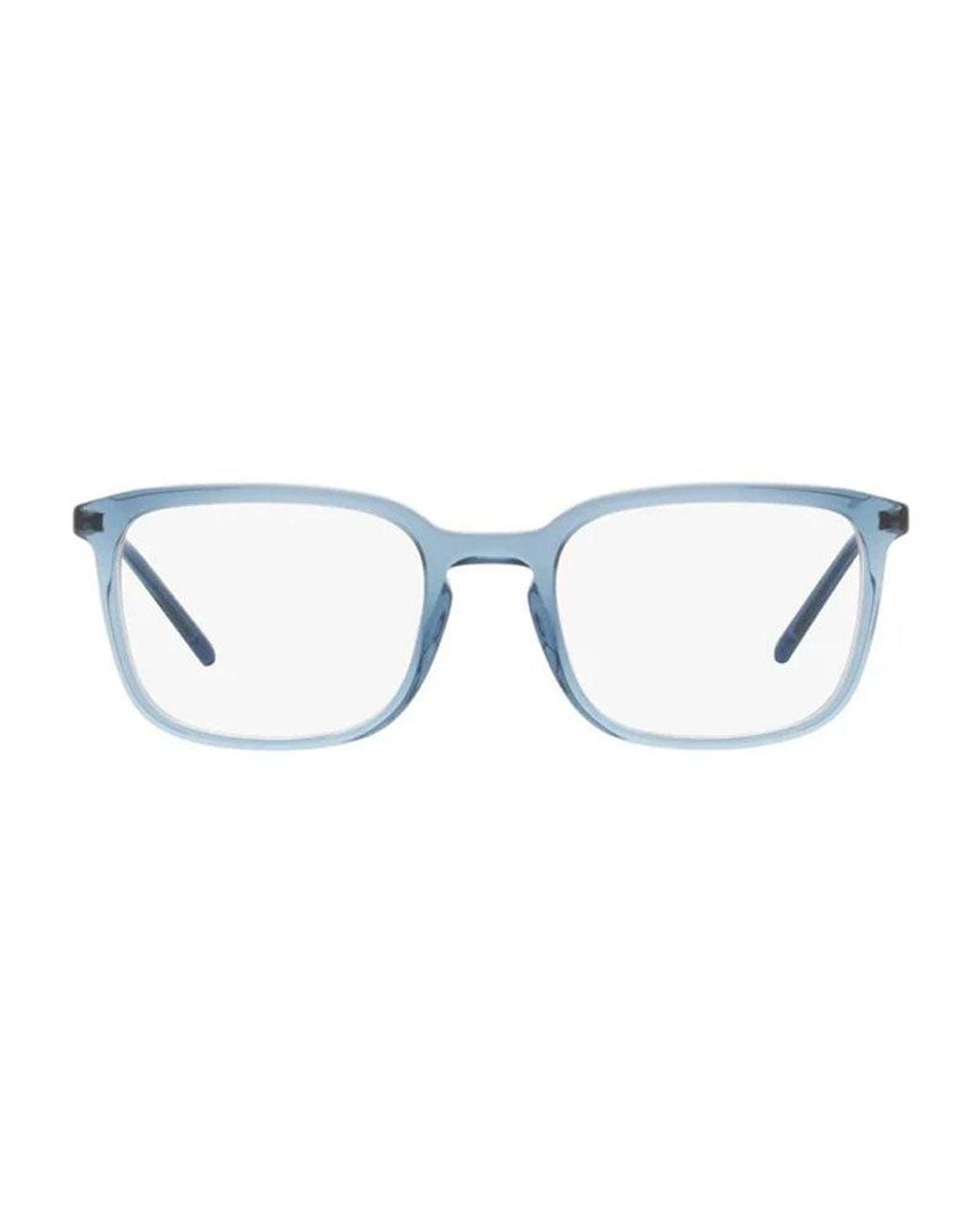 Dolce & Gabbana Blue Eyeglasses Square Full Rim, Transparent Frame And Clear Demo Lens Dg3349F3040 for men