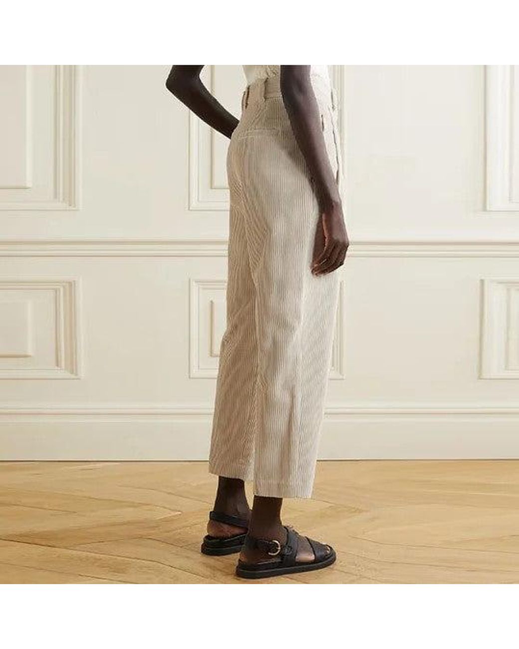 Brunello Cucinelli Black Relaxed Corduroy Trousers