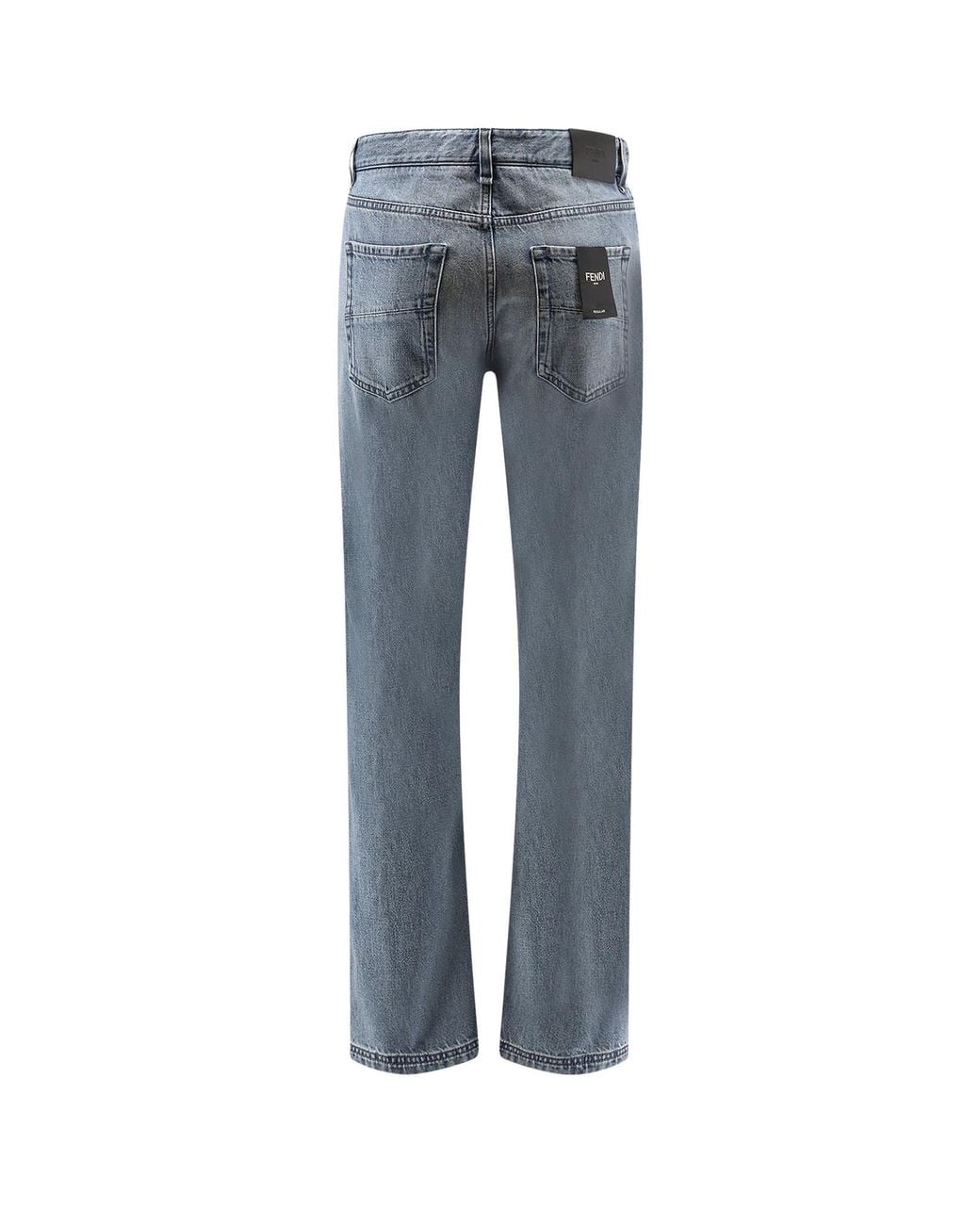Fendi Blue Jeans Cotone for men